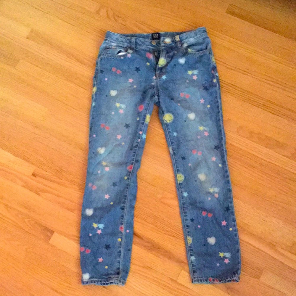 Colourful girl’s denim gap jeans